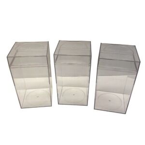 Jeff-Don Products Clear Acrylic Display Case Set of 3 Lancaster PA 7.25 inch